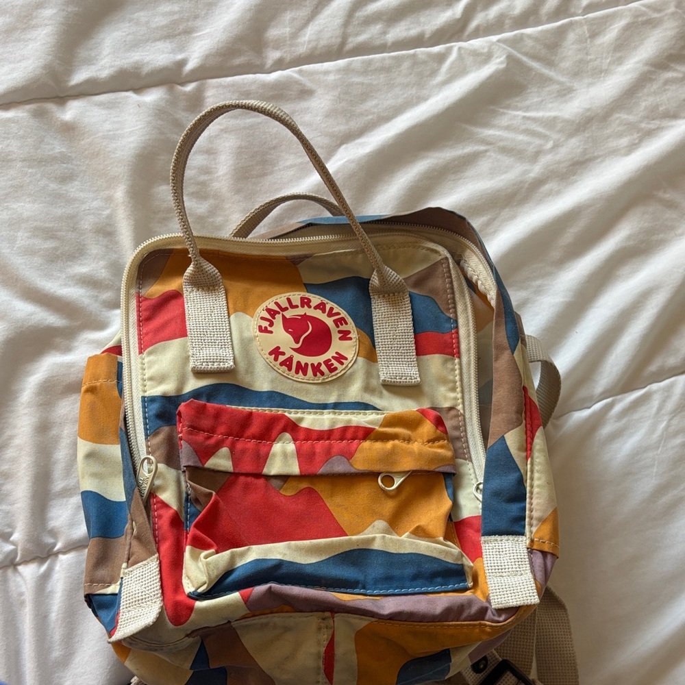 Fjällräven Kånken Art Mini Multicolor Backpack - artist Erik Olovsson